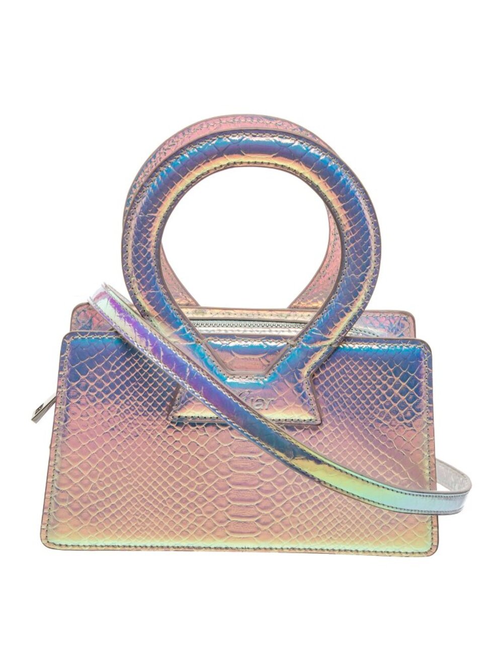 Ana Mini Leather Top Handle Bag (Nordstrom Exclusive) Iridescent Pink